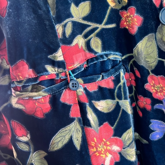 Exquisite Johnny Was velvet blazer size L - Picture 2 of 4